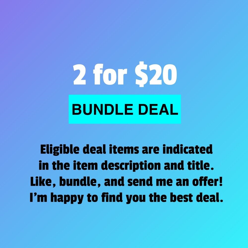 Bundle Deal 🛍 2for$20